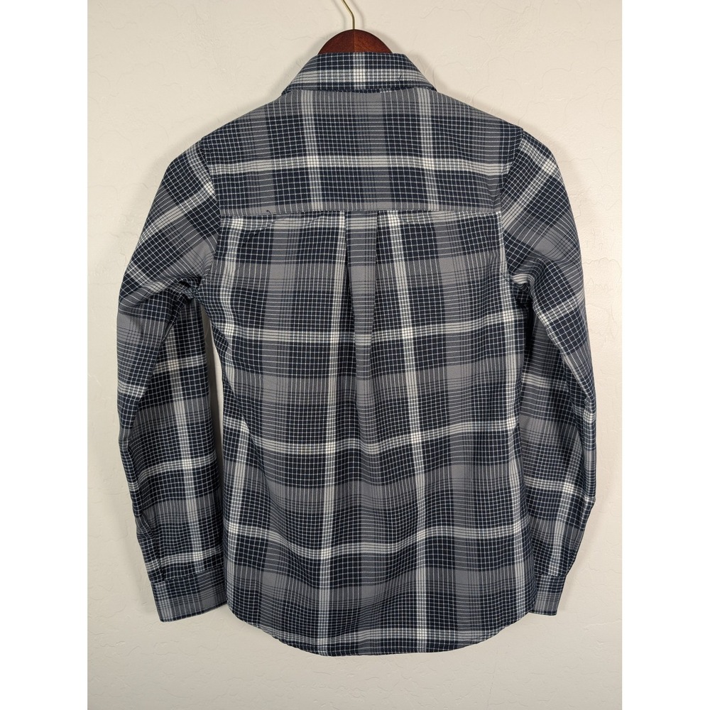 Dixxon Flannel Shirt Womens Small Gray Black Paulson Plaid D-Tech Button Up Logo - Picture 6 of 15